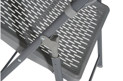 Zown Set 4 Sillas Plegables Eventos Aran Chair Plus Shark Grey Polipropileno_4