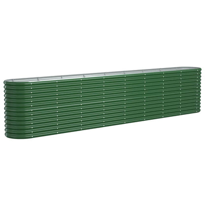 Jardinera Arriate Acero Galvanizado Verde 332x40x68 Cm_0