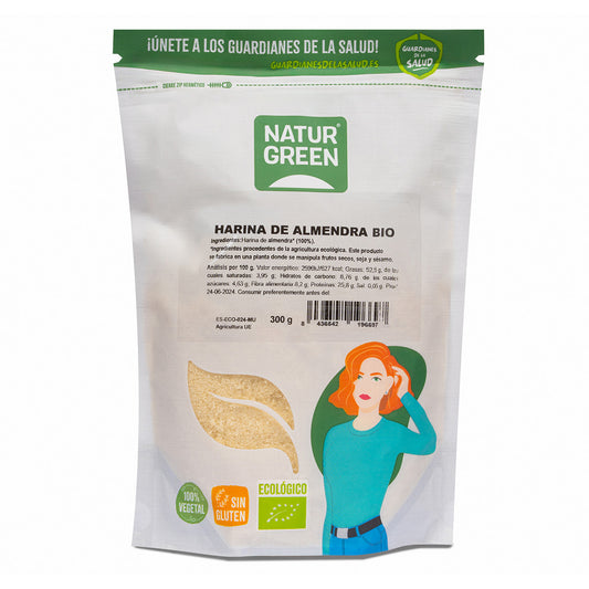 Farinha de Amêndoa Biológica Sem Glúten NaturGreen 300g
