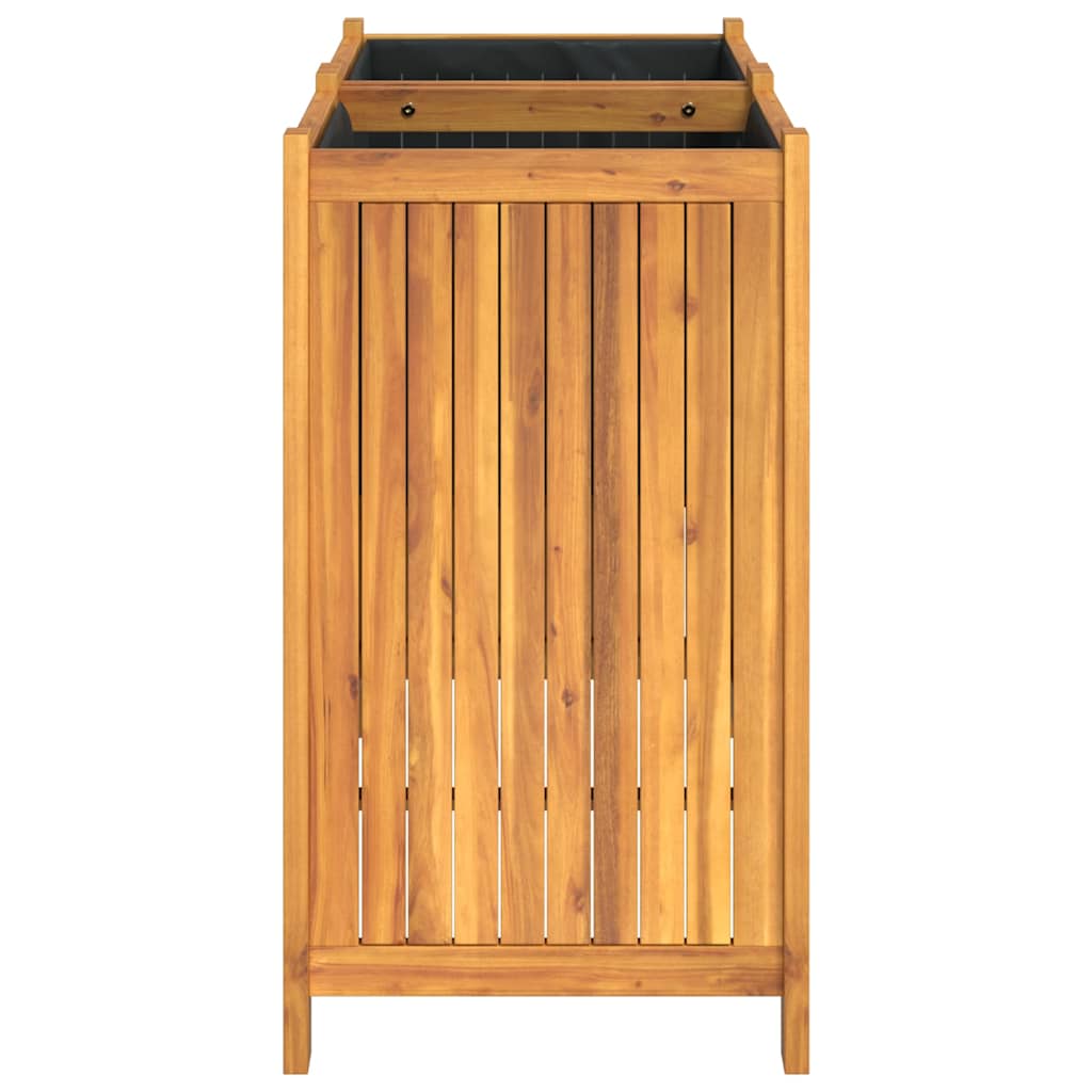 Jardinera Con Forro Madera Maciza De Acacia 84x42x75 Cm_5