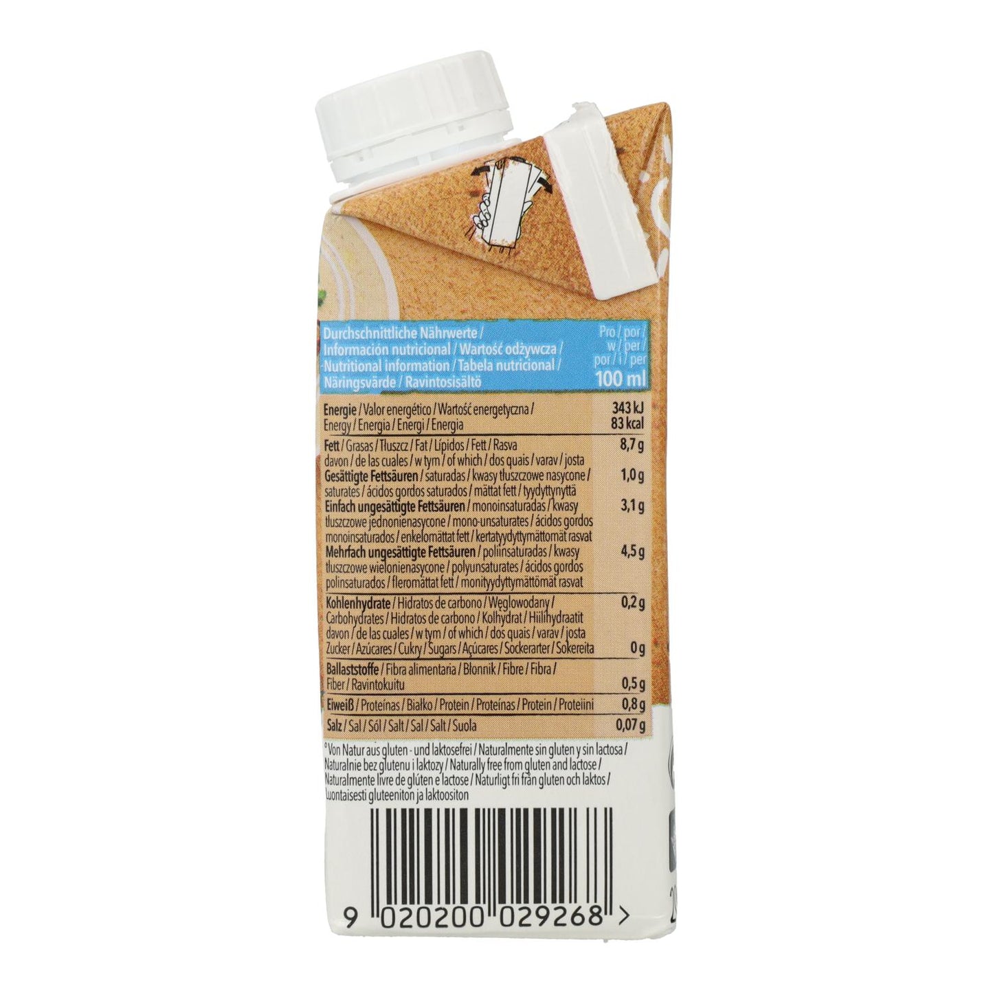 Creme de Culinária à Base de Amêndoa Natumi, 200 ml