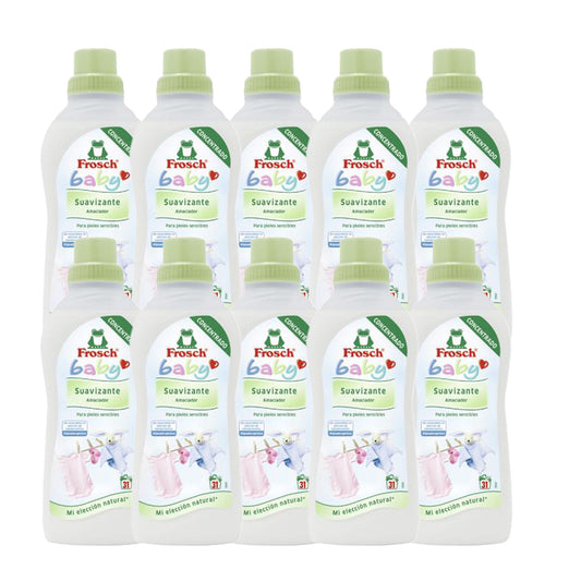 Embalagem com 10x amaciador Baby Frosch 750 ml
