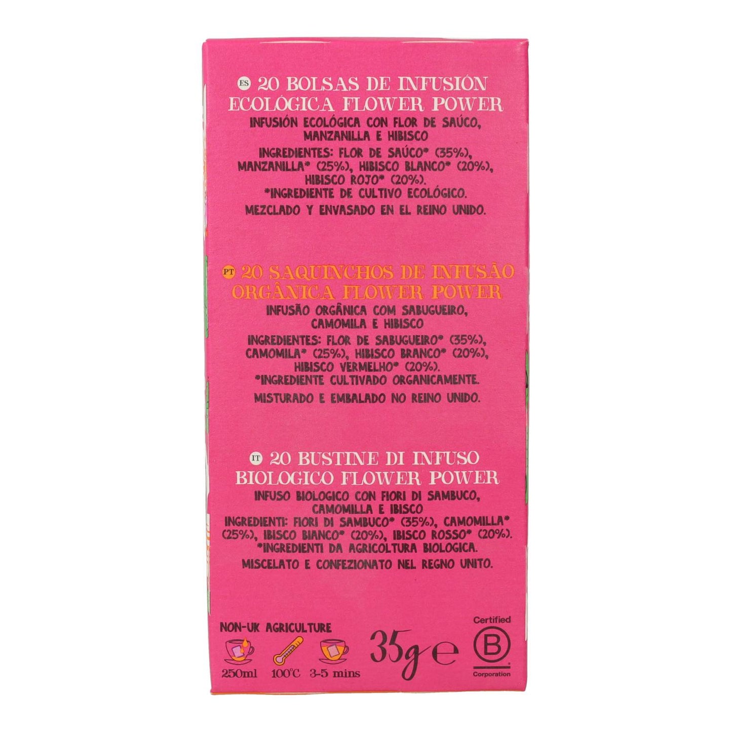 Infusão Flower Power Bio Cupper 20 saquetas