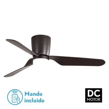 Ventilad 18w Dc Kochi Marron 3 Aspas Marron 5 Veloc. 3000k, 4000k, 6000k C/remoto Y Temporizador 132 D_0