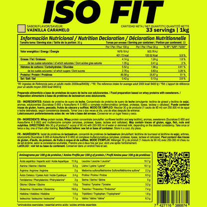 Iso Fit - 1kg - Vainilla Caramelo - Aumenta La Masa Muscular - Masmusculo_5