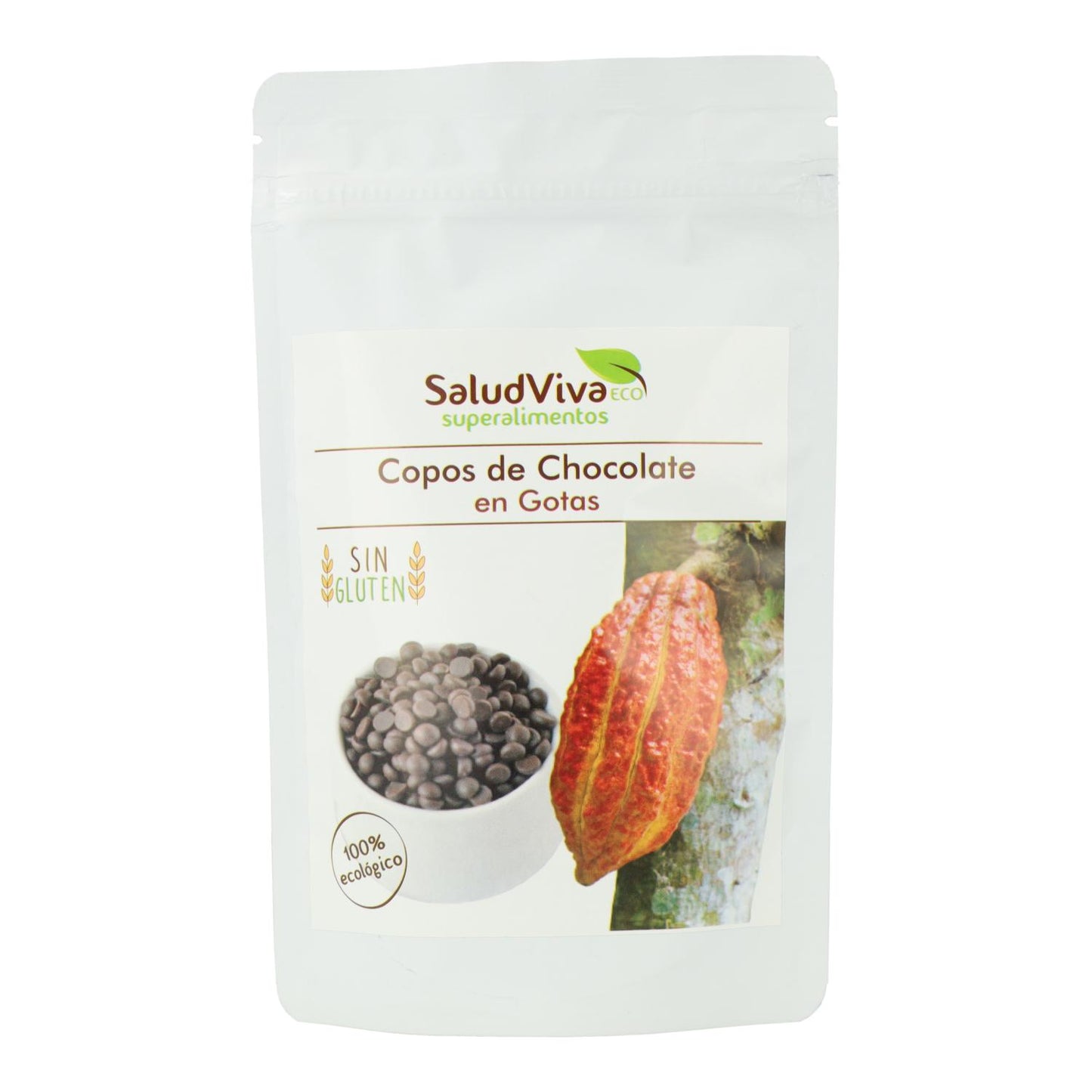 Flocos de chocolate cru Eco Salud Viva 200 g