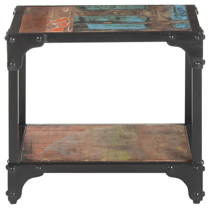 Mesa De Centro De Madera Maciza Reciclada 40x40x36 Cm_0