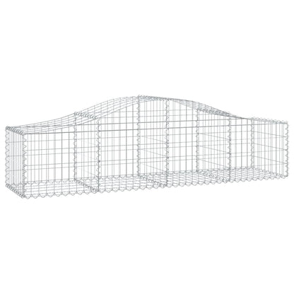 Cestas De Gaviones 25 Uds Forma De Arco Hierro 200x50x40/60 Cm_2