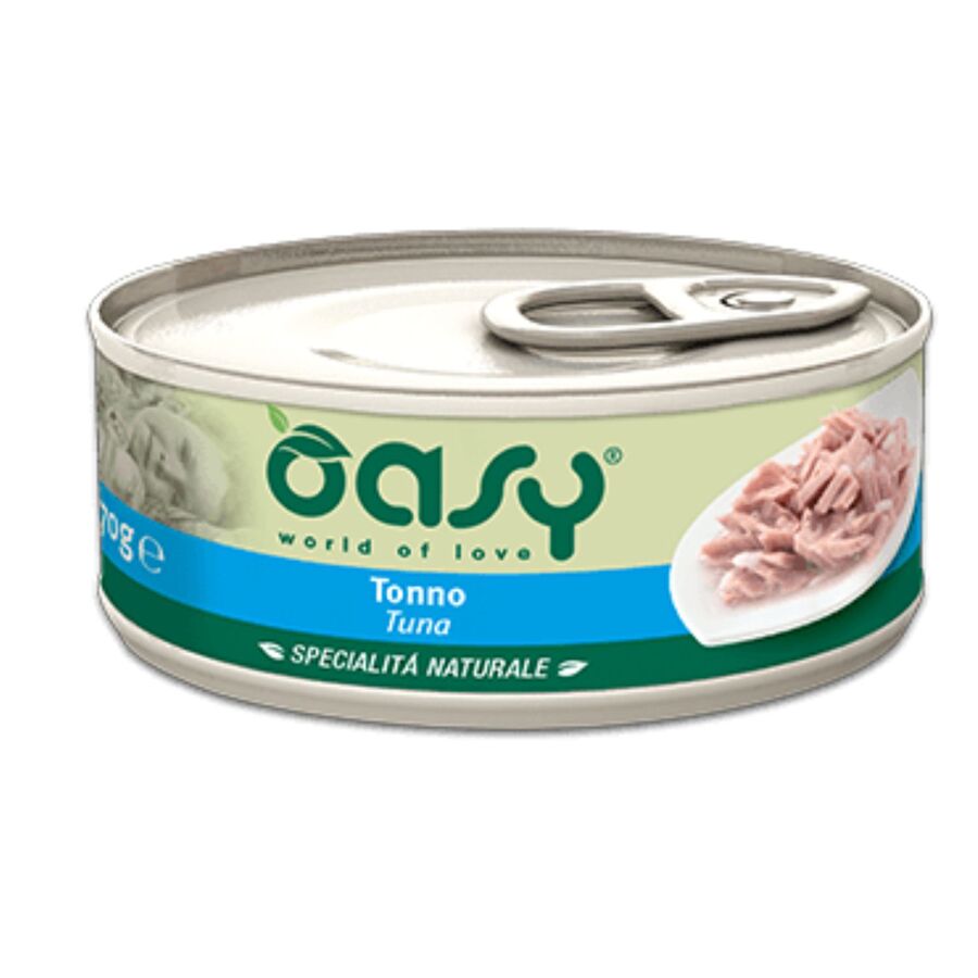 24 Latas De Comida Oasy Para Gato De Atun (24x70g)_0