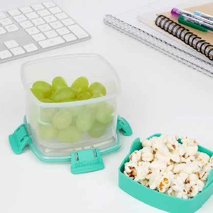 Sistema Snacks To Go Recipiente Hermético Quadrado para Snacks 400 ml