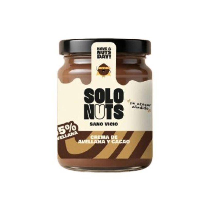 Creme de cacau e avelã 55% Solo Nuts 200g