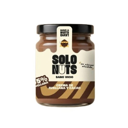 Creme de cacau e avelã 55% Solo Nuts 200g