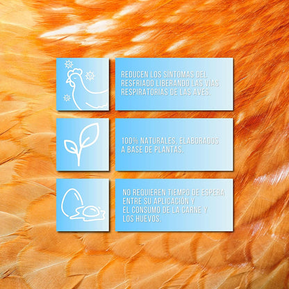 Pack 3 productos para resfriado en aves: Solurespi + Solufrío + Solustress - Alivio catarro gallinas (ref. Slpck4)_1