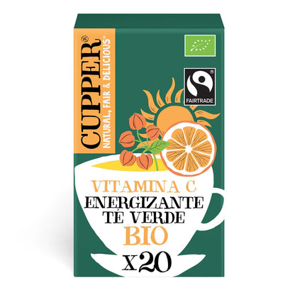 Chá Verde Energizante Bio Cupper 20 saquetas 