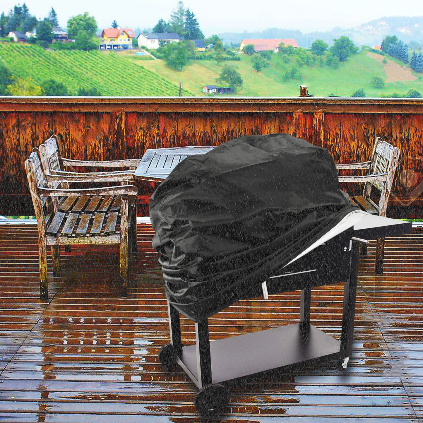 Funda Protectora E Impermeable Para Barbacoa De 100x60x150cm Rectangular_4