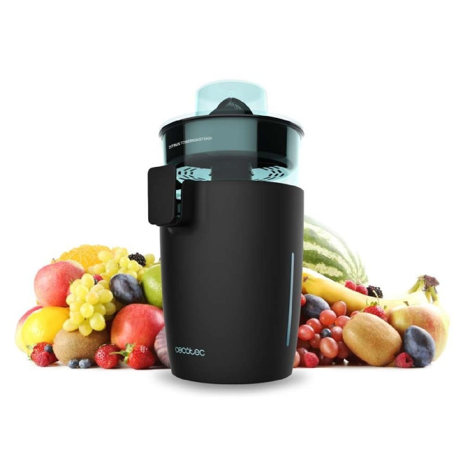 Cecotec Exprimidor De Naranjas Electrico De Torre Zitrus Toweradjust Easy Black 800 Inox. 800w, Filtro Pulpa Ajustable,_1