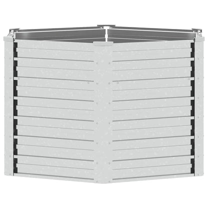 Arriate De Acero Galvanizado Plateado 129x77 Cm_0