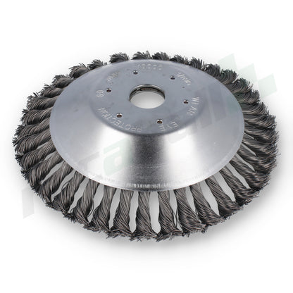 Garland - 7199000097 Cabezal Desbrozadora Cepillo De Puas De Acero Para Uso En Desbrozador_0