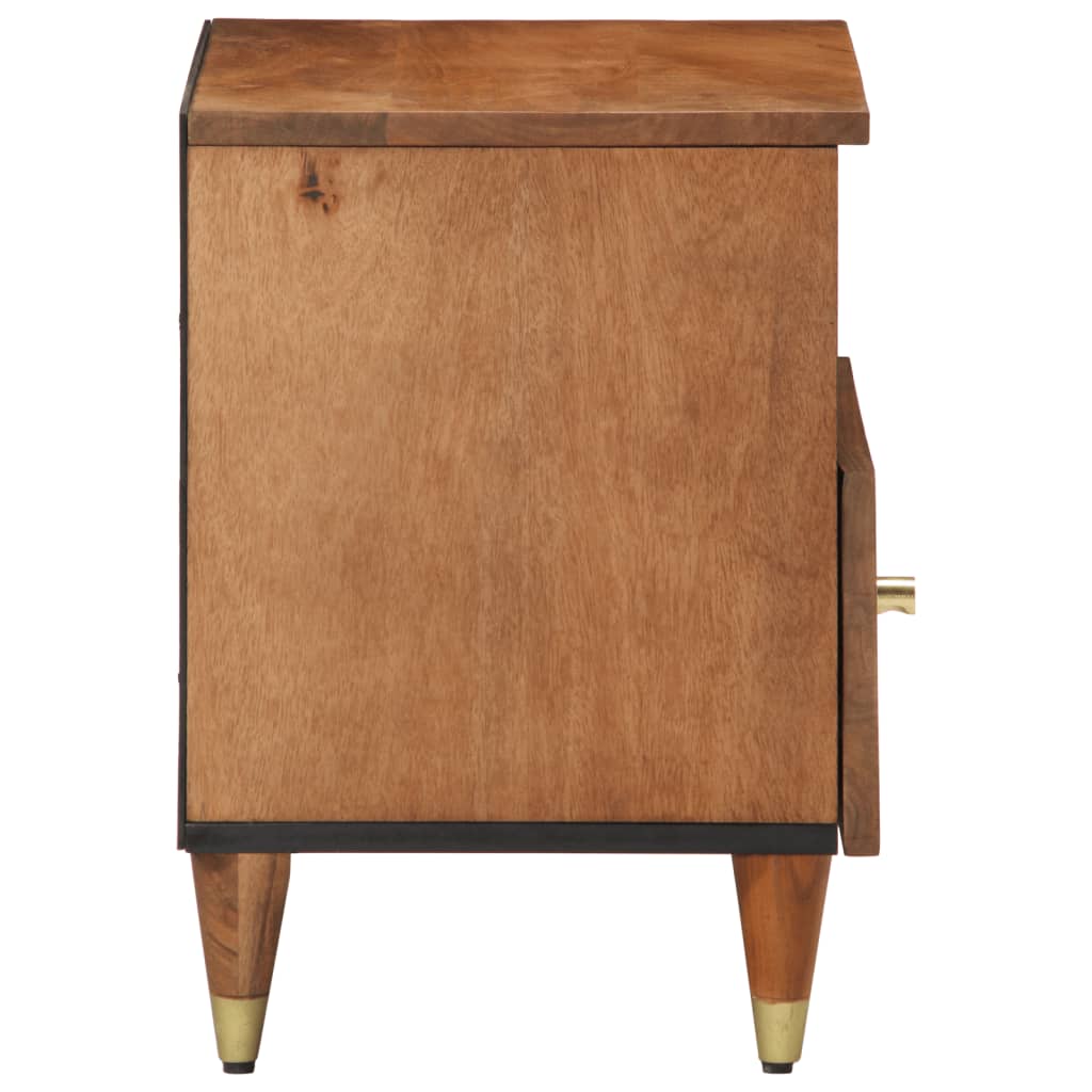 Mesitas De Noche 2 Uds Madera Maciza De Mango 40x33x46 Cm_3