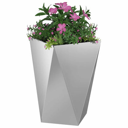 Jardinera Plateado 50 X 50 X 75 Cm Acero Galvanizado_2