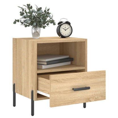 Mesita Noche 2 Uds Madera Ingeniería Roble Sonoma 40x35x47,5 Cm_1