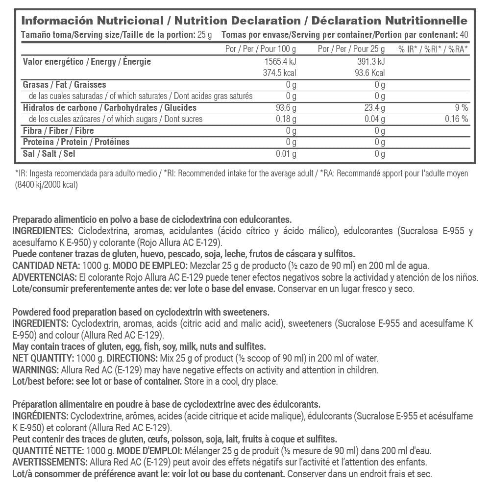 Ciclodextrina (cluster Dextrin®) - 1kg - Lollipop - Contribuye Con La Recuperación M - Masmusculo_4