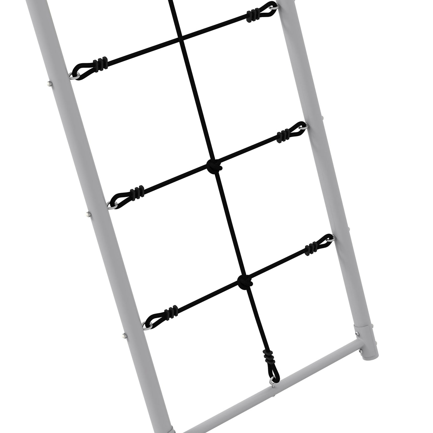 Outsunny Columpio Para Niños 4 En 1 Ajustable 260x185x180 Cm Gris Y Verde_4