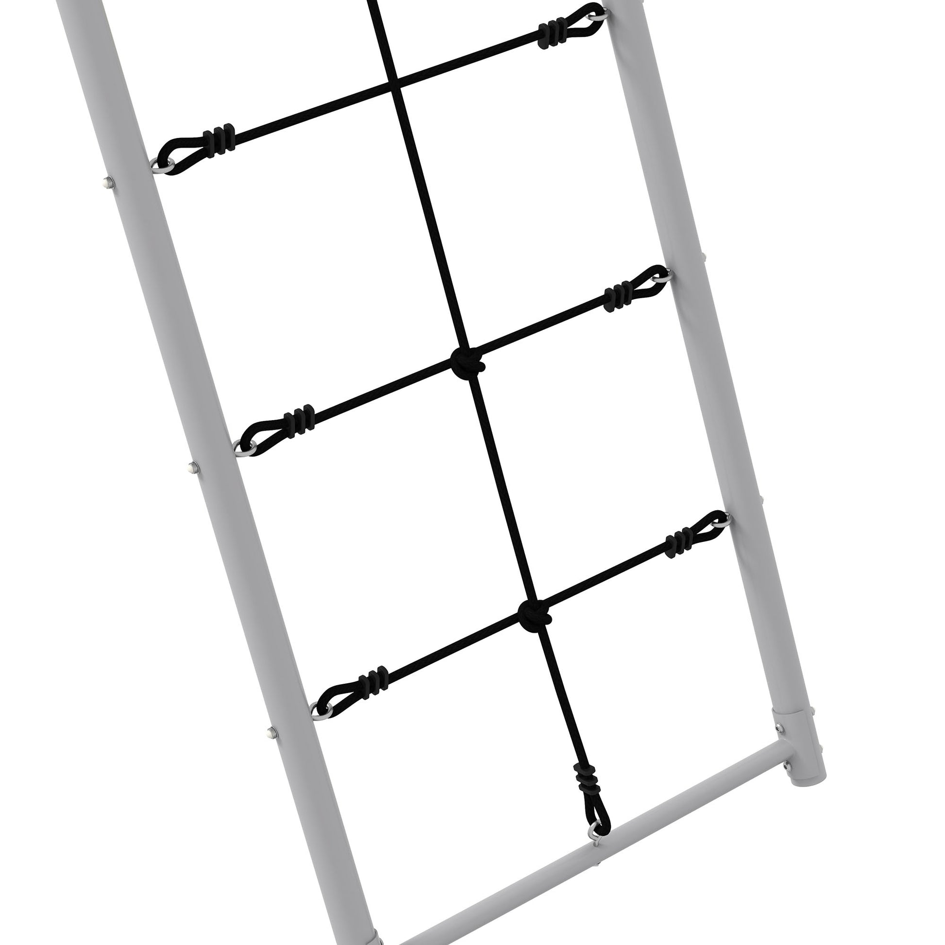 Outsunny Columpio Para Niños 4 En 1 Ajustable 260x185x180 Cm Gris Y Verde_4