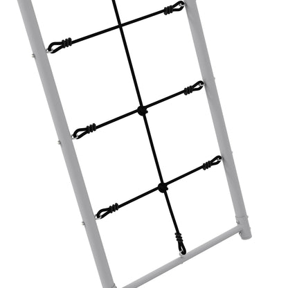 Outsunny Columpio Para Niños 4 En 1 Ajustable 260x185x180 Cm Gris Y Verde_4