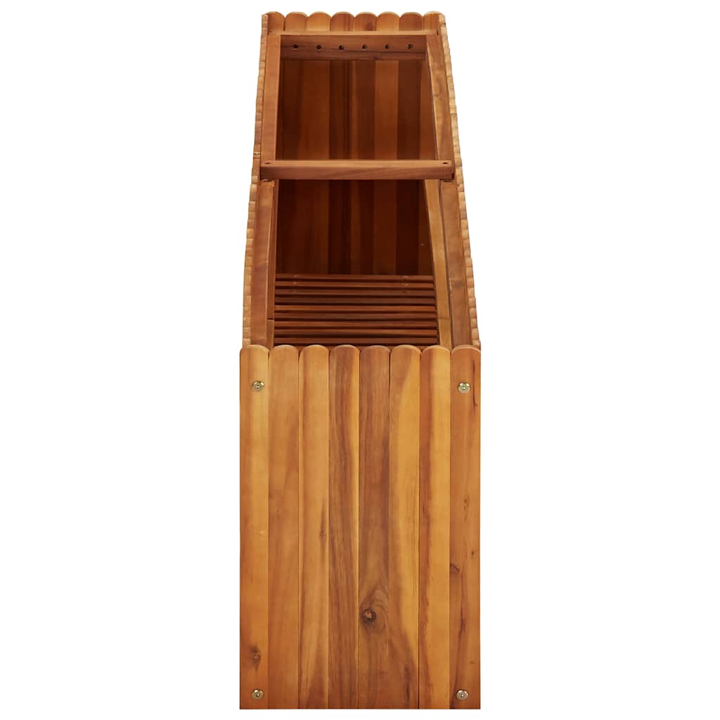 Arriate De Madera Maciza De Acacia 150x30x50 Cm_2