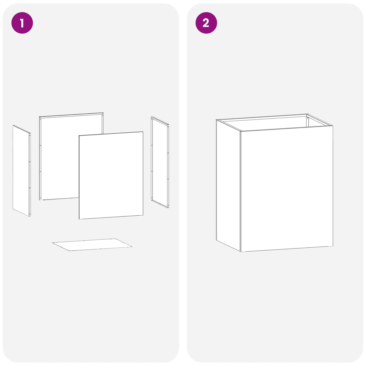 Macetero De Jardín Plateado 40 X 30 X 40 Cm Acero Galvanizado_5
