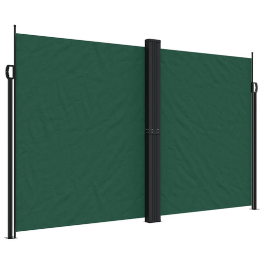 Vidaxl Toldo Lateral Retráctil Verde Oscuro 200x1000 Cm_0