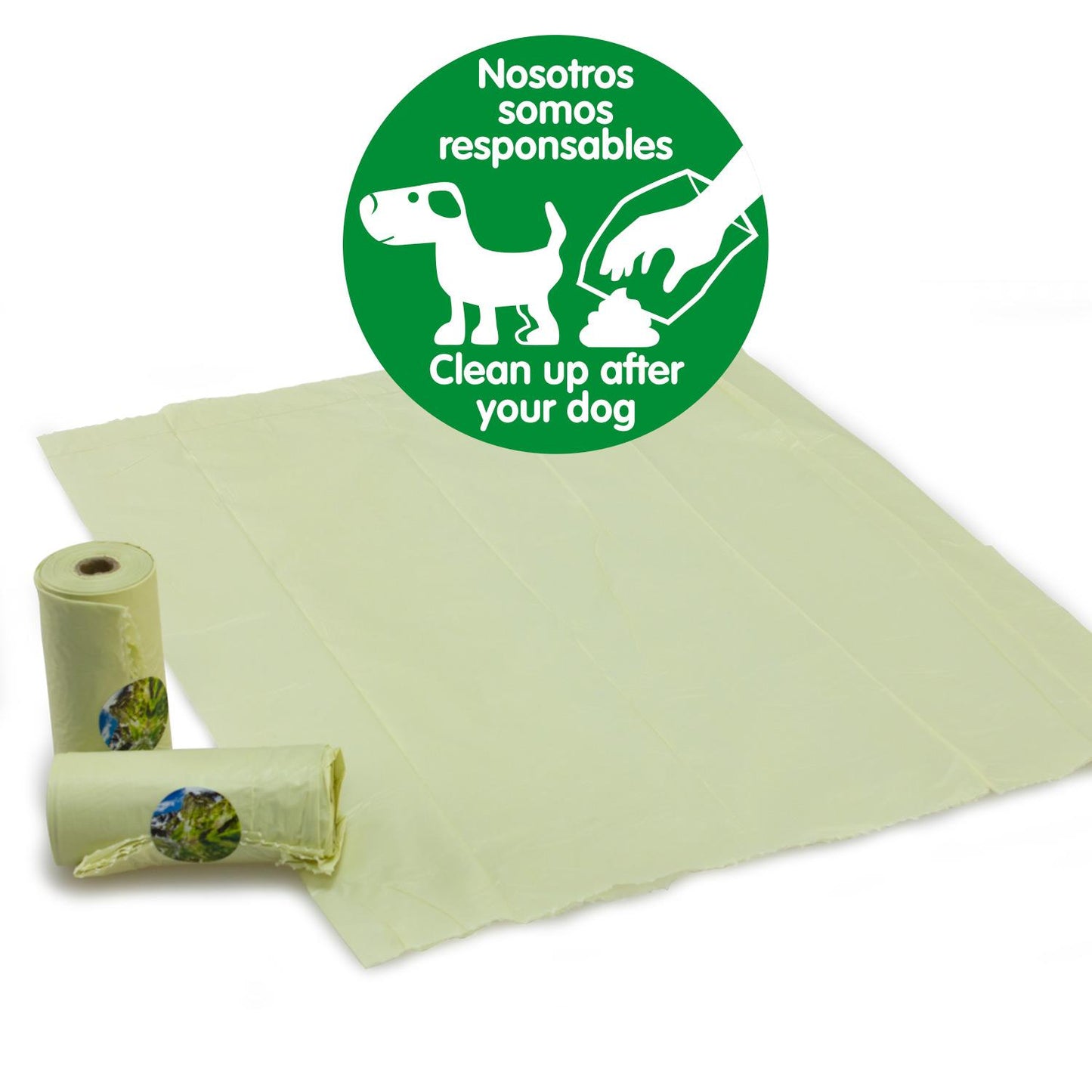 Sacos biodegradáveis ​​para excrementos Arquivet 20 rolos x 15 sacos