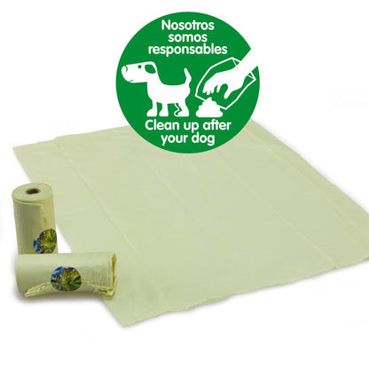 Sacos biodegradáveis ​​para excrementos Arquivet 20 rolos x 15 sacos