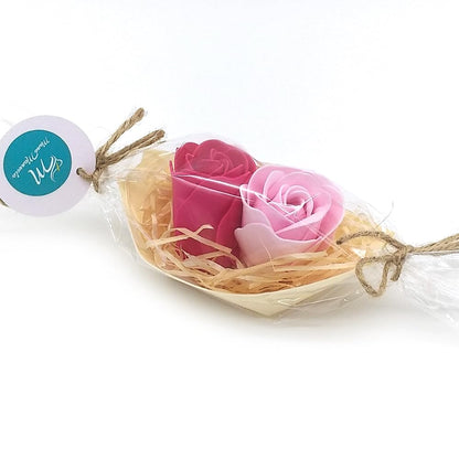 5 Barcas Con Flores Para Regalo Invitados (rosa) - Rosas De Jabón Para Baño Aromático. Detalle Original Para Eventos_3