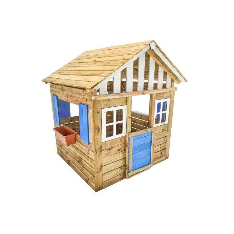 Casita De Madera Masgames Lollipop Xl Azul Sin Suelo De Madera._0