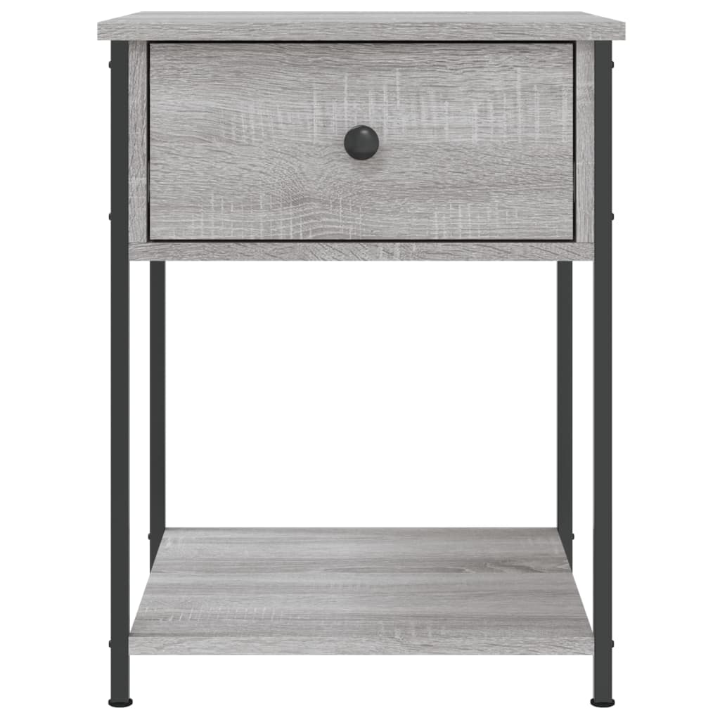 Mesita De Noche Madera De Ingeniería Gris Sonoma 44x45x58 Cm_4