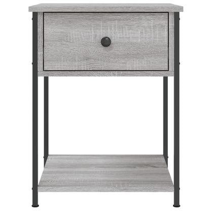 Mesita De Noche Madera De Ingeniería Gris Sonoma 44x45x58 Cm_4