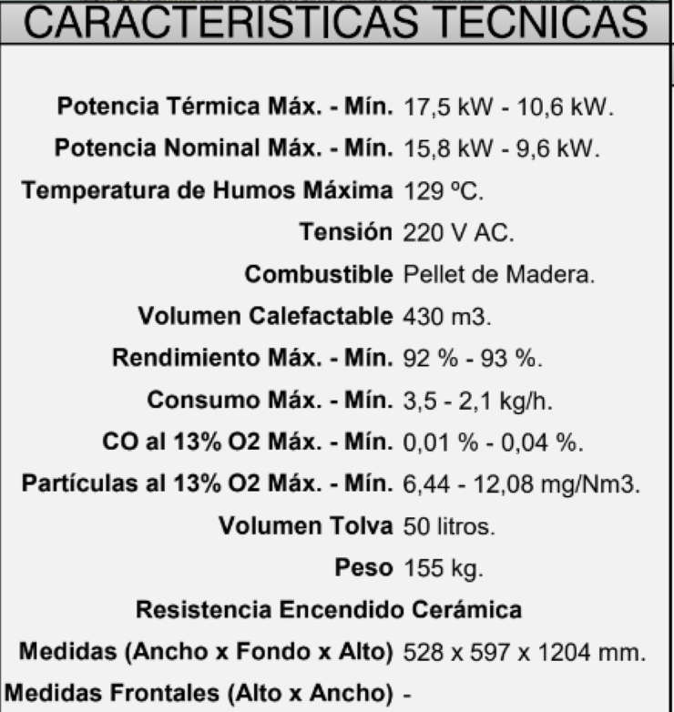 BRICOSOL Estufa de pellets frontal canalizable FM Modelo BP-701 Burdeos_2