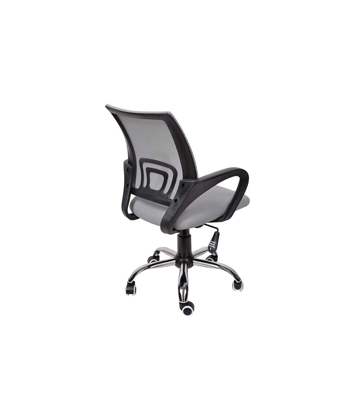Sillón Despacho Giratorio Elevable Acabado Gris, 57 Cm(ancho) 88/98 Cm(altura) 63 Cm(fondo)_2