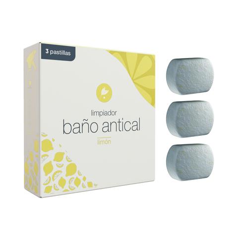 Limpador de casa de banho ecológico Neletab Lemon Anti-calcário 3 unidades