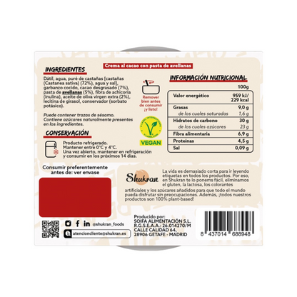 Creme de Chocolate Realfooding 200 G