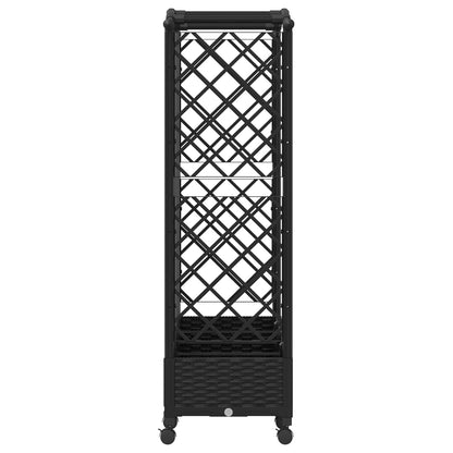 Cama Elevada Con Trellis Y Techo Negro 203,5 X 40 X 129 Cm Pp_3
