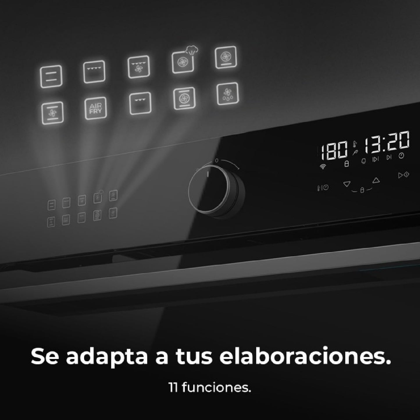 Cecotec Horno Multifunción Air Fryer Bolero Hexa Af314500 Glass Black A_4