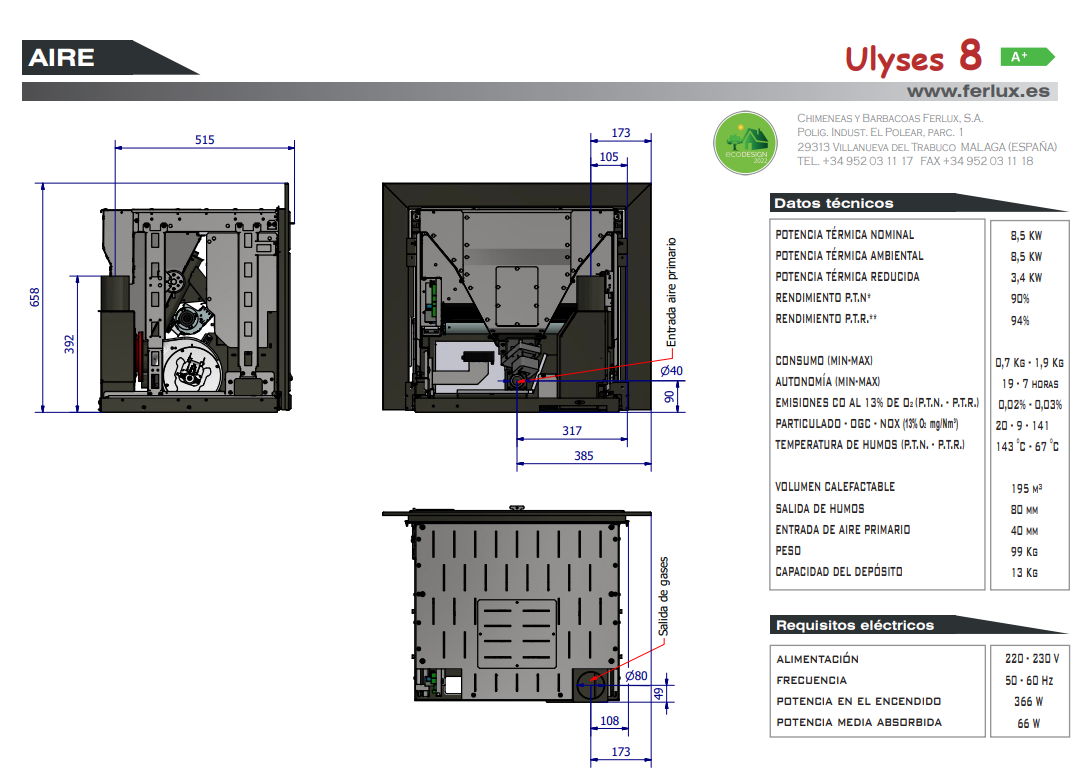 Bricosol Estufa De Pellets Ulyses 8 De Ferlux_4