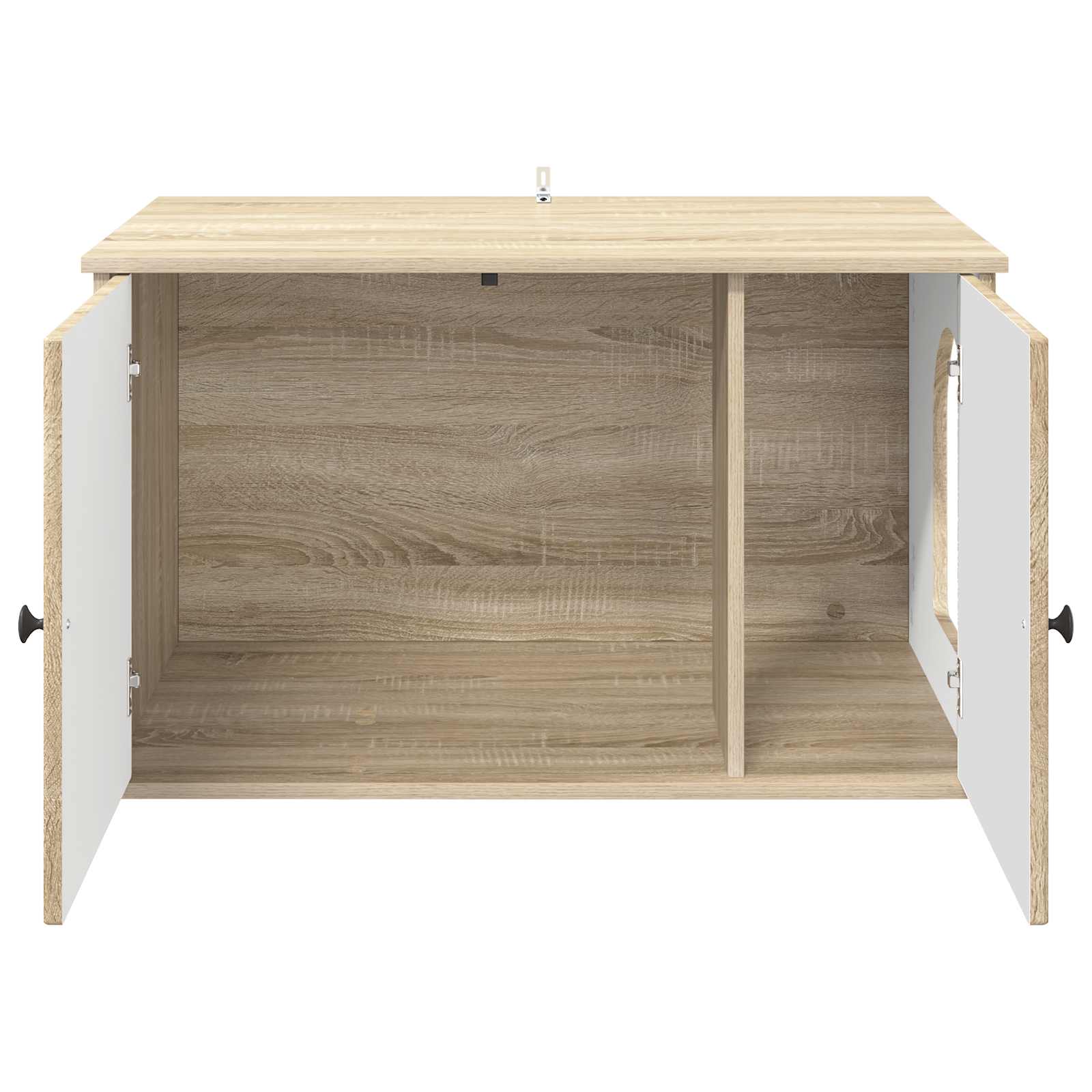 Casa Para Gatos Sonoma 85 X 55 X 50,5 Cm Madera De Ingeniería_5