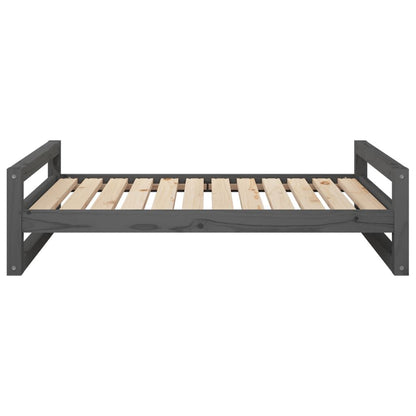 Vidaxl Cama Para Perros Madera Maciza De Pino Gris 105,5x75,5x28 Cm_4