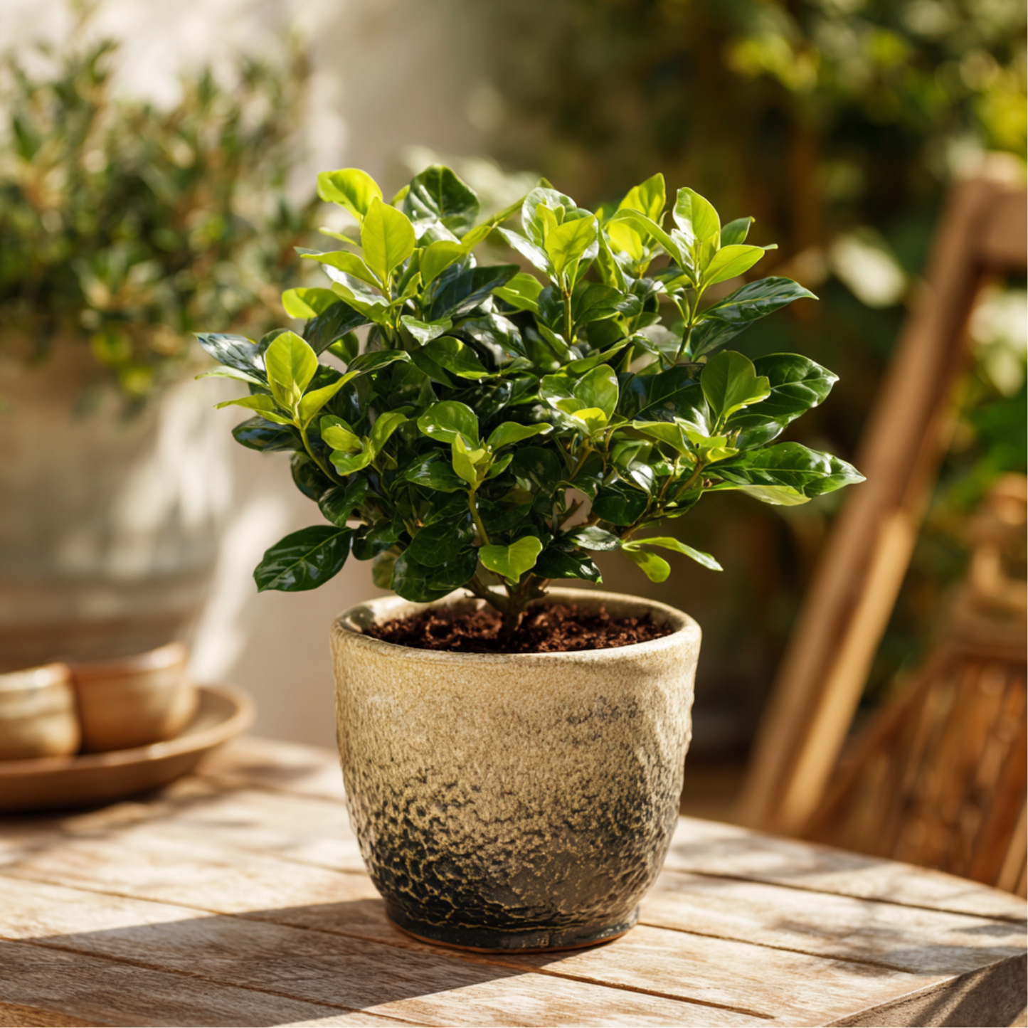 Jazmín De Arabia - 2 Pzs - Gardenia Jasminoides - Altura 20-30cm - ⌀13cm_4