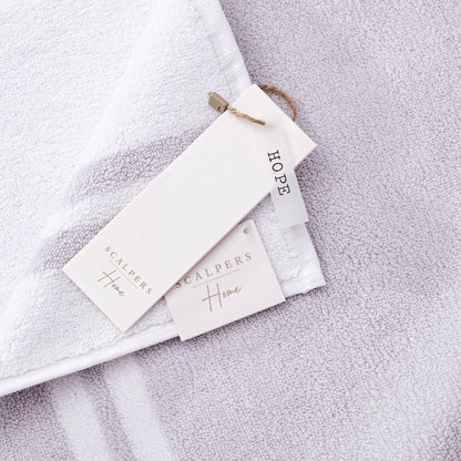 Alfombrilla De Baño 50x80cm En Algodón Blanco Con Rayas Scalpers Home