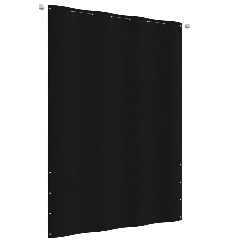 Vidaxl Toldo Pantalla Para Balcón De Tela Oxford Negro 160x240 Cm_0